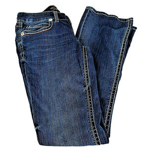 Seven 7 Jeans Bootcut Women's Size 6 Designer Pockets Blue Denim